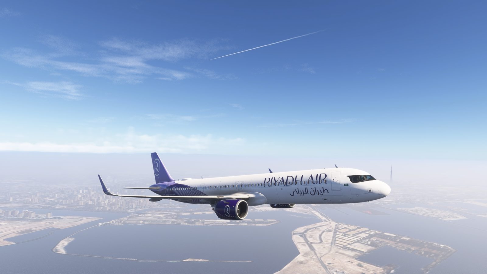 Airbus A321neo in Riyadh Air Virtual livery